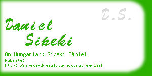 daniel sipeki business card